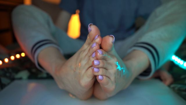 Imilia Audley - Lilac Pedi Oily Tease 00000