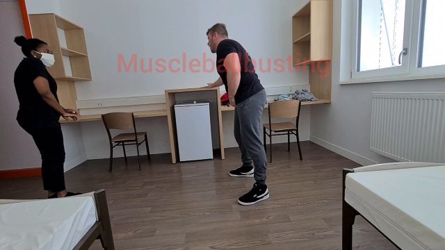 Muscle Ballbusting - Nicolasmusclebb - Georgia Bust Balls For The First Time With Hard Kicks 00000