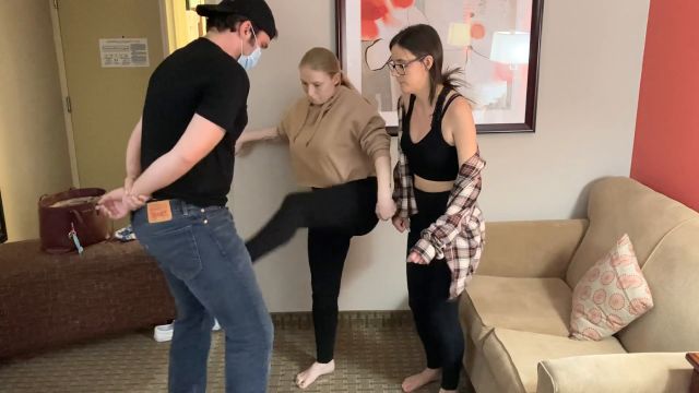 Onlyballkicking - Fit Chicks Damage His Nuts 00000