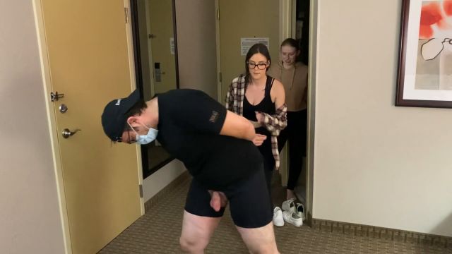 Onlyballkicking - Two Cute Chicks Ballbusting 00000