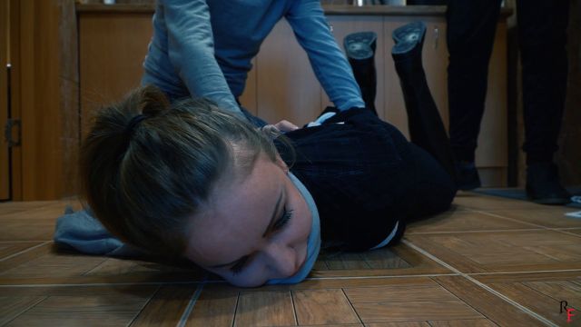 RussianFetish - I want to lick her smelly feet - Tickler and foot maniacs tied and tickled Marica in her house 00000