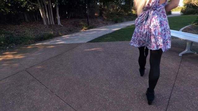 Scarlet Chase - Sneaky Public Flashing And Pussy Creampie 00000