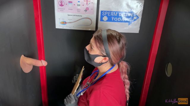 Kittybegood - Mistress Kbg - Sperm Donation Gloryhole Nurse Kitty Extracts Cum Samples 00000