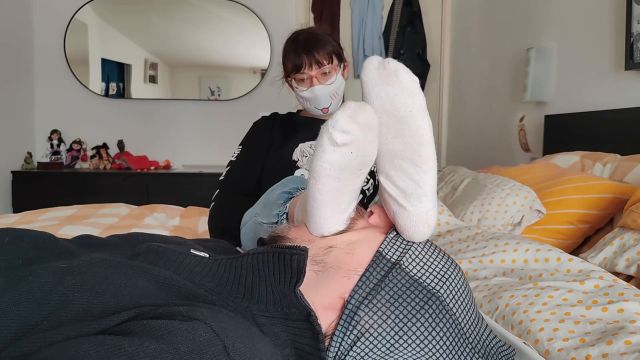 Miss Zetamoon - Heel Gagging With Big Sweaty Socks In Throat And Deep Feet 00000