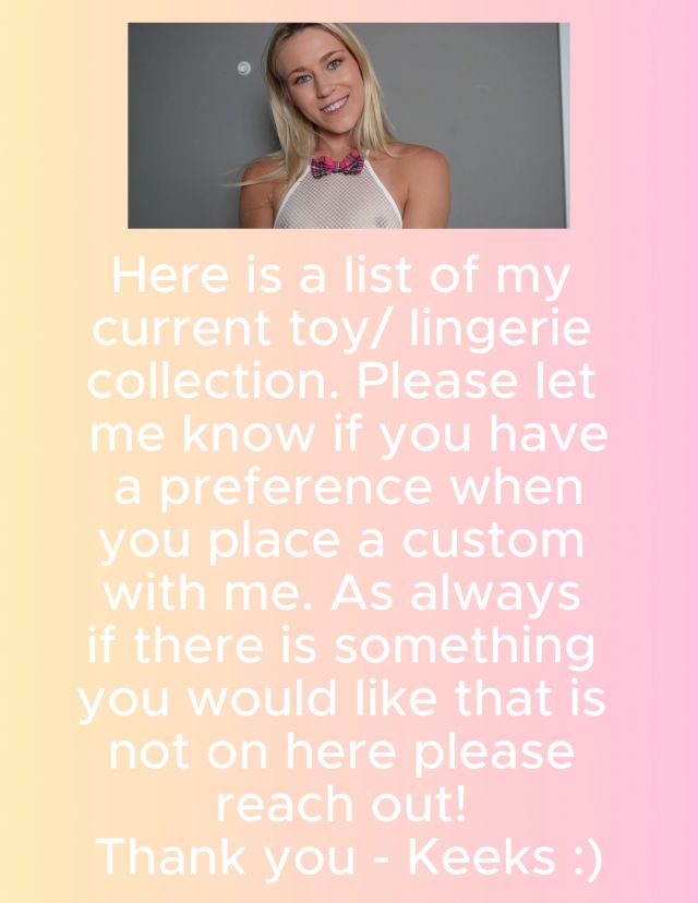 Keeks 3005 - Toylingerie Collection For Customs 00000 Keeks 3005 - Toylingerie Collection For Customs 00000