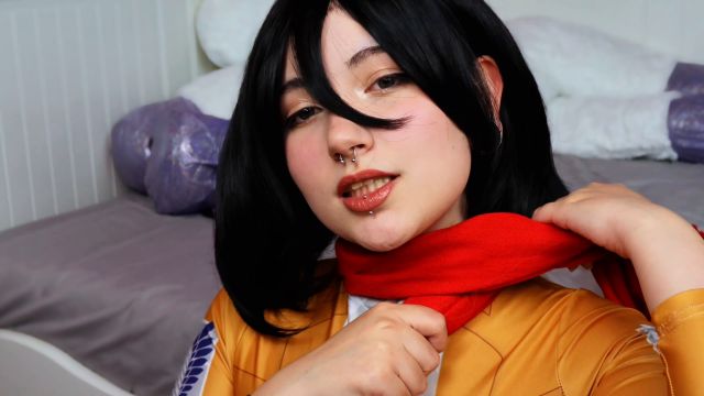 Charlotte Darling - Ahegao Mikasa Breathplay Joi Game 00000