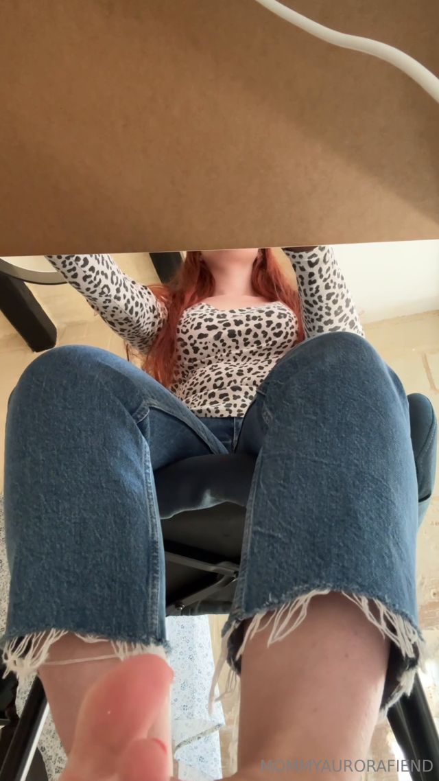 Goddess Aurora Fiend - You Can Be Under My Desk If You Clean My Feet Properly 00000 Goddess Aurora Fiend - You Can Be Under My Desk If You Clean My Feet Properly 00000