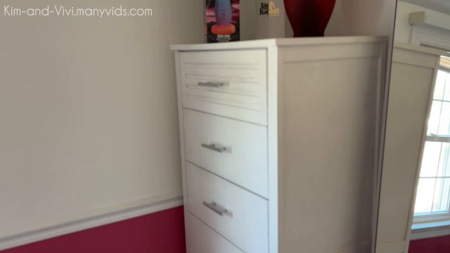 Kim And Vivi - Kim s In Trouble - Leather Belt Sandal And Otk Spanking 00000