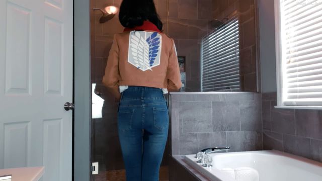 Sage Eldritch - Mikasa Ackerman Wetting Denim Overalls and Panties 00000 Sage Eldritch - Mikasa Ackerman Wetting Denim Overalls and Panties 00000