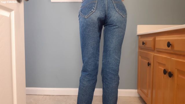 Sage Eldritch - Wetting Lee Denim Jeans And Panties 00000