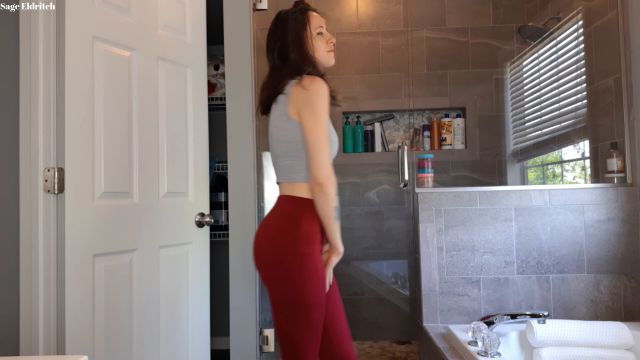 Sage Eldritch - Wetting My Red Yoga Pants And Panties 00000 Sage Eldritch - Wetting My Red Yoga Pants And Panties 00000