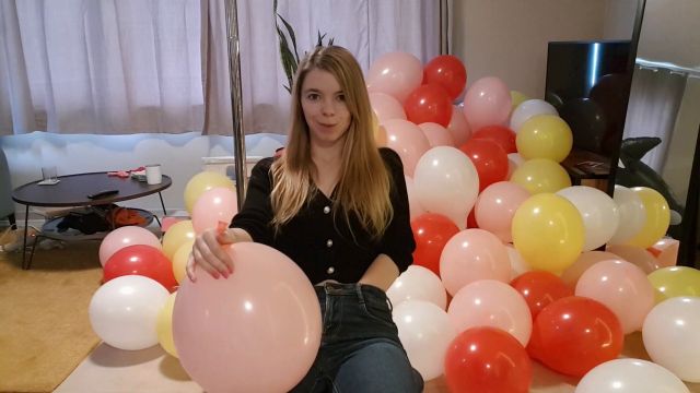 Lina Roselina - Bursting 100 Balloons 00000 Lina Roselina - Bursting 100 Balloons 00000