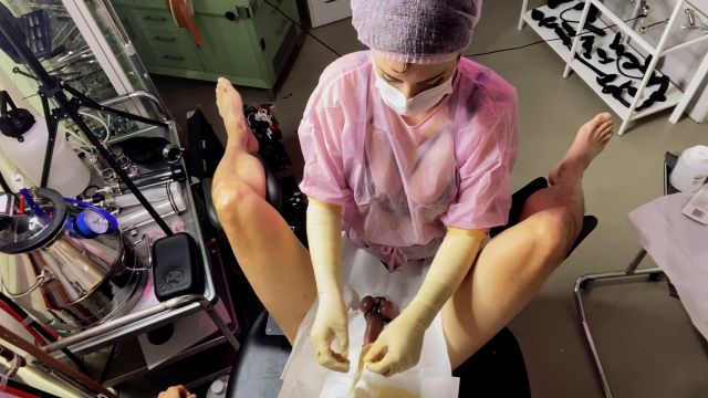 Mistress Odette Clips - Bladder Irrigation And Hands-Free Ejaculation With Doctor Odette 00000