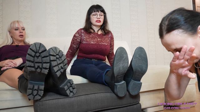 Servants For Girls Lora And Sabina Our Dirty Boots And Sweaty Feet Are What You Deserve 4K  (Premium User Request) 00000