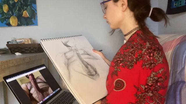 Sasha Palmer - i Draw Your Dick Pic And Cum 00000