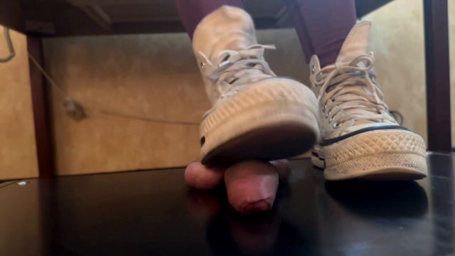Sneaker Ballbusting - - Goddess Katies Filthy Platforms Stomp 00000 Sneaker Ballbusting - - Goddess Katies Filthy Platforms Stomp 00000